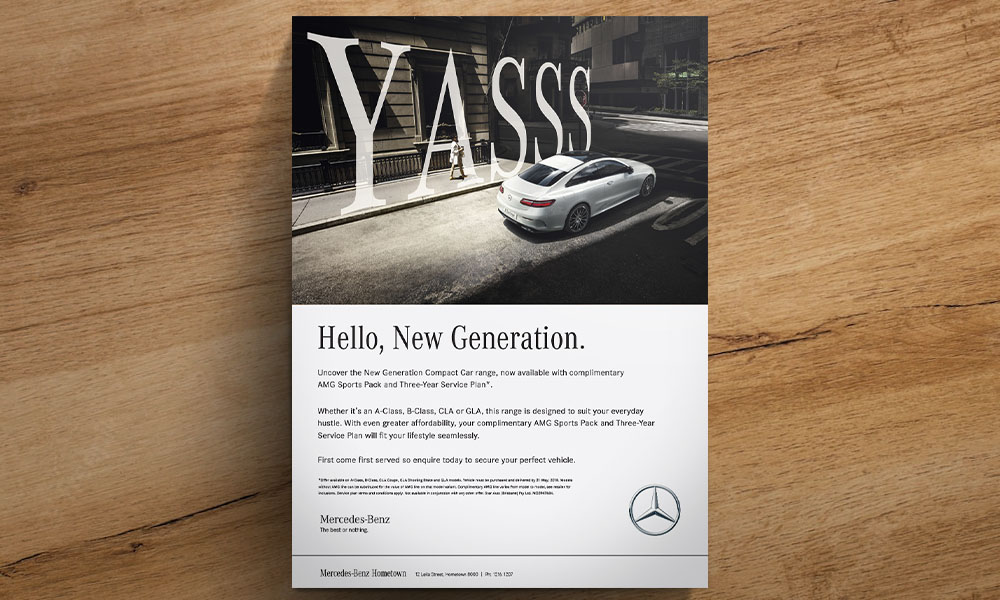 Mercedes Benz Graphic Design
